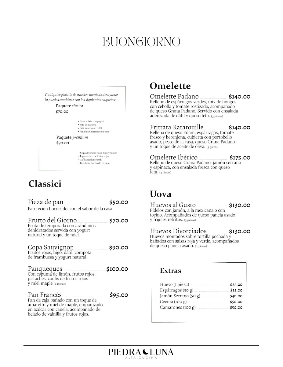 Piedra Luna Menu - Image 4