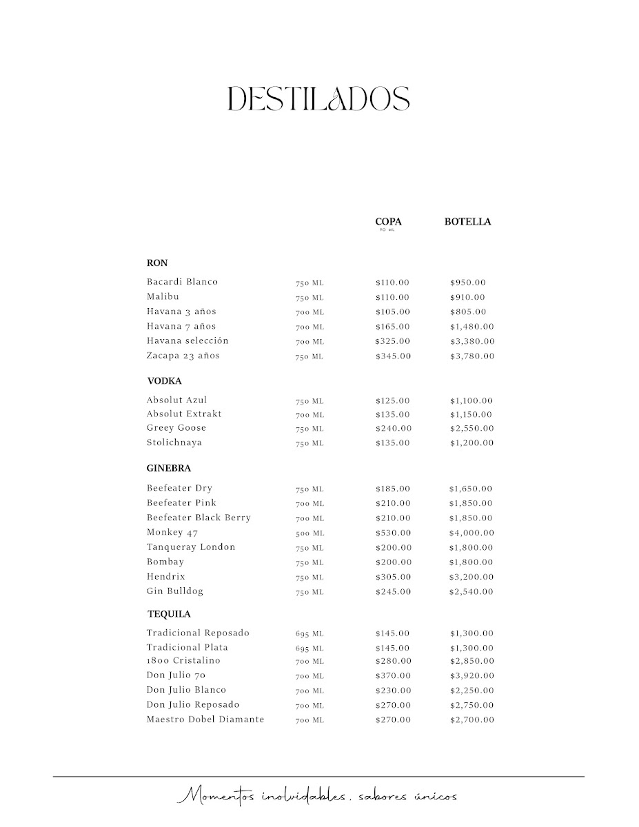 Piedra Luna Menu - Image 6